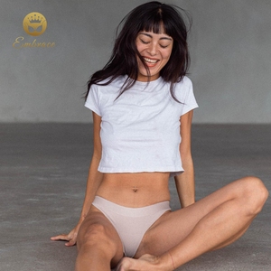 女性用カスタムシームレスソング、ノーショーソングパンティーライナー、インビジブルワークアウトパンティー、セクシーで通気性のある<span class=keywords><strong>G</strong></span>ストリング下着 - Product Image 5