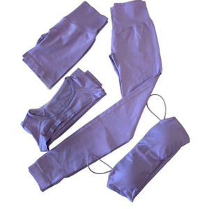 Set Yoga Donna: Giacca XS, Leggings a Costine Rosa a Pois, Felpa 1-1, Tute per Esercizio, Bluse Alta Qualità Donna - Product Image 1