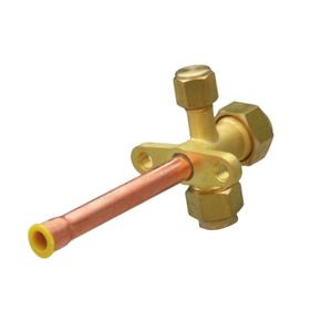 Vanne de service durable pour climatiseur split, vanne d'arrêt de gaz en L pour le chargement et l'entretien des unités extérieures de réfrigérant - Product Image 4