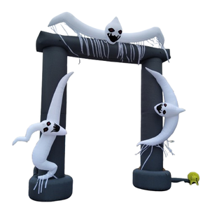 Arco <span class=keywords><strong>de</strong></span> Halloween inflable gigante y aterrador con arco <span class=keywords><strong>de</strong></span> entrada embrujada <span class=keywords><strong>de</strong></span> fantasmas para eventos al aire libre, fiestas y exhibiciones <span class=keywords><strong>de</strong></span> truco o trato - Product Image 1