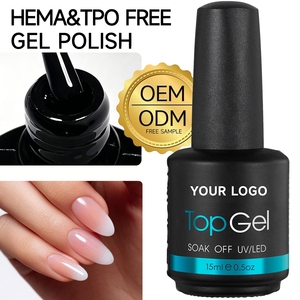 Nuevo Gel de Revestimiento Superior Reforzado Personalizado, Fuerte Adhesión, Protege la Superficie de las Uñas, Gel de Uñas Personalizado, Suministro Global para Exportación - Product Image 1
