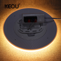 KEOU Modern Home Party Bedroom 3CCT Plafonnier à gradation pour panneau lumineux LED