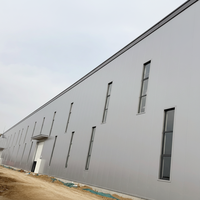 Estructura de Acero para Almacenes Ligeros, Talleres, Fábricas Industriales, Edificios Prefabricados con Estructura Metálica en Forma de H, de Gran Vano, para Logística y Alimentos