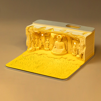 Bloc-notes 3D personnalisé avec porte-stylo, calendrier des grottes de Longmen, cadeau original, notes autocollantes pour enfants, rentrée scolaire