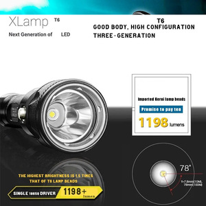 Lampe torche de plongée T6 Deep Sea Operation Patrol, étanche, LED, pour la pêche sous-marine et la pêche au lance-pierre - Product Image 5