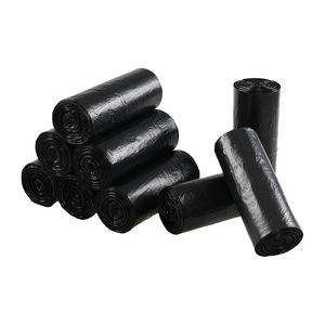 Sacs poubelles robustes à soufflets latéraux, estampage à chaud sécurisé, taille personnalisable, usine professionnelle, plastique noir, de qualité supérieure - Product Image 3