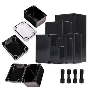 इलेक्ट्रॉनिक्स एनक्लोजर प्लास्टिक जंक्शन बॉक्स ओम कस्टम एब्स हैंडहेल्ड काले छोटे इलेक्ट्रॉनिक उपकरण मामले - Product Image 1