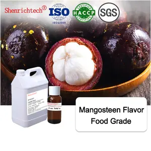 Additivi alimentari halal sapore di mangostano viola liquido per succo gelatina di frutta fragranza