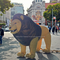 Chine personnalisé Lion soufflé à l'air mascotte gonflable publicité ballon géant parc animalier Lion sauvage modèle publicité gonflables