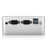 Industrielle Ordinateur PC Intel NUC Boîte Intégré Mini PC Signalisation Numérique Kiosque Mince Client 2 * LAN + 2 * COM + 4 * USB + HDM (JE) + eDP