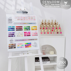 Vendeeni <span class=keywords><strong>Nail</strong></span> Factory – Vernis à ongles gel UV 288 couleurs, sans TPO ni HEMA, OEM, marque privée, gel coloré classique pour salon de manucure - Product Image 4