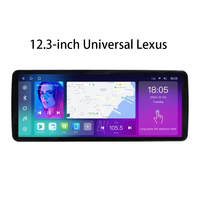 Radio Android Layar Sentuh 12.3 Inch GPS Navigasi Carplay OLED Portabel untuk Pemutar dengan DSP dan Mirror untuk Lexus