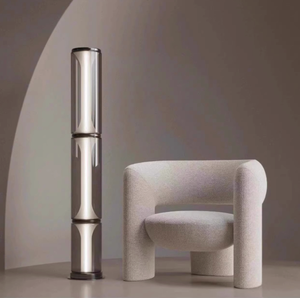 Lampe sur pied en verre minimaliste, lumière cylindrique moderne, forme de gourde créative, LED à variation d'intensité tactile - Product Image 1