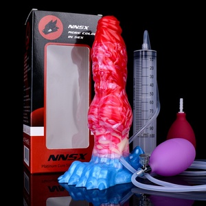 NNSX Godemiché Gonflable Multifonctionnel et Éjaculant, Pénis Monstrueux, Pénis Animal, Pénis Artificiel Fantaisie, Godemiché Gonflable - Product Image 4