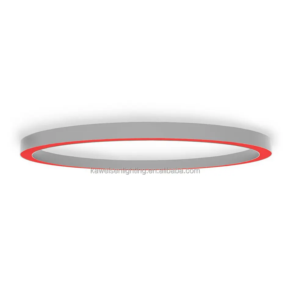 Aangepaste Grote Curve Lineaire Licht Cirkelvormige Ovale Vorm Plafond Led Ring Licht 1200X800Mm Halo Led Cirkel Ring Lineaire Verlichting