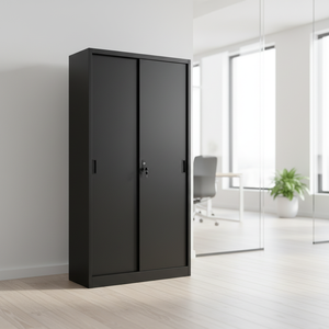 ตู้เอกสารเหล็กแบบเลื่อน 2 บาน สำหรับสำนักงาน/อพาร์ทเมนต์ทันสมัย ปรับได้ - Product Image 3