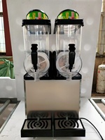 Mesin Slush 3 Tangki Laris Manis, Mesin Pembuat Jus Elektrik untuk Pendingin di Bar