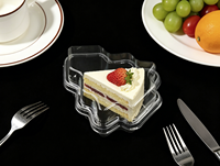 Boîte à gâteau et à pain en PET transparente en forme de sapin de Noël jetable, boîte à dessert, taille personnalisée, cadeau de boulangerie