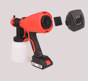 Pistolet de pulvérisation électrique portable 20V HVLP, pulvérisateur de <span class=keywords><strong>peinture</strong></span> sans fil DC sans balais, économique, capacité du gobelet 1200ml, qualité industrielle DIY - Product Image 5