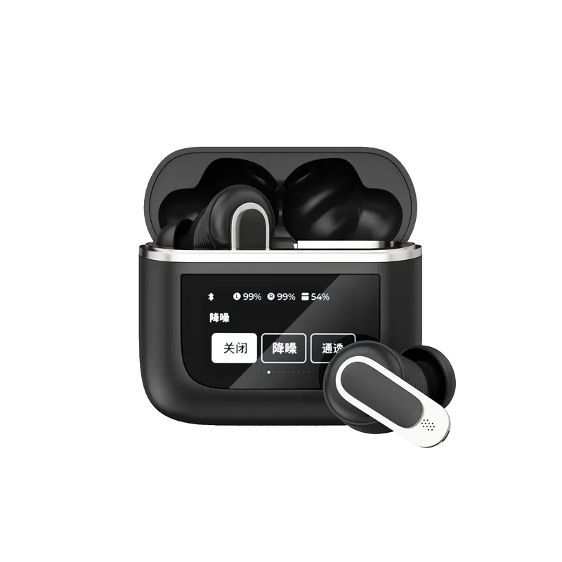 Bán buôn V8 TWS tour du lịch Pro 2 thông minh LCD màn hình cảm ứng không dây Bluetooth Earbuds Stereo ANC enc tiếng ồn hủy bỏ sạc nhanh báo động