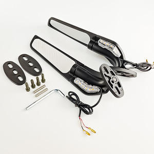 Rétroviseur de moto Qiangye avec clignotant LED, universel, adapté aux motos sportives, protection de sécurité - Product Image 3