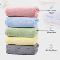 Serviette en microfibre ultra douce, biologique, tricotée, à motif ondulé, absorbante, séchage rapide, motif original, pour hôtel, spa, maison