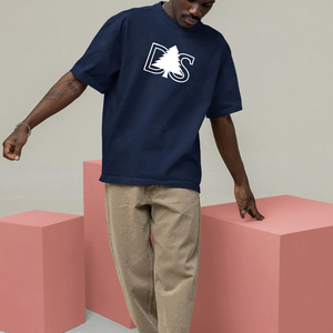 Custom Screen Print Design 220Gsm Loose Gym Fitness <b>T</b> <b>Shirt</b> Men's Thick Rib <b>Collar</b> Solid Luxury Boxy Fit <b>T</b> <b>Shirt</b> - Product Image 3