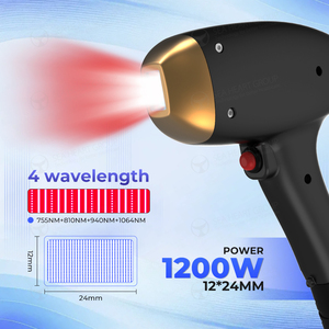 Seaheat, Etiqueta Privada, W 2400, máquina de depilación láser de diodo médico portátil, 4 longitudes de onda, 808Nm, 940Nm, 1064Nm, W - Product Image 2