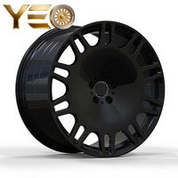 Nuevas Llantas de Aleación de Aluminio Forjado en Negro Brillante Personalizadas YEO de 17-24 Pulgadas 5x112/5x130 Compatibles con Mercedes-Maybach S 680/GLS 600/EQS SUV