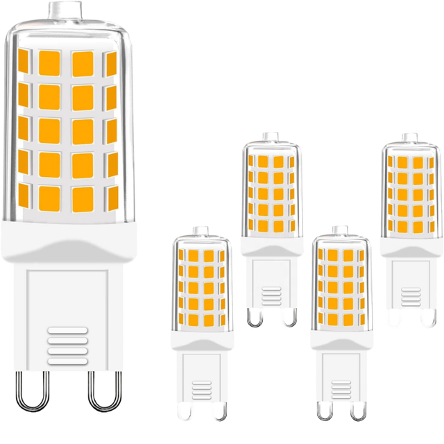 High Lumen G9 LED Light Bulb Flicker-Free Non-Dimmable SMD E14 2700K CRI 80 30000 Hours Lifespan 100-240V Plastic