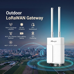 Milesight UG67 Lorawan Gateway para Exteriores, IP67 Impermeable, 8 Canales, SX1302, Alcance de 15 km, PoE, Estación <span class=keywords><strong>Base</strong></span> Celular 4G para IoT Inteligente - Product Image 1