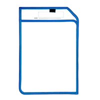 Poches effaçables à sec en plastique transparent pochettes réutilisables feuilles noires A5 A4 enveloppe dossier essentiel enseignant bureau papeterie classeur sac