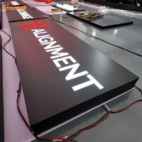 Signalétique publicitaire avec lettres en relief 3D, enseigne lumineuse personnalisée avec logo LED pour les entreprises, les projets commerciaux, les magasins de détail