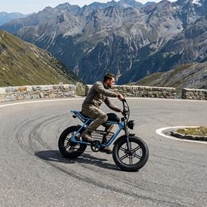 Bicicleta Eléctrica de Montaña con Llantas Anchas para Subir Colinas, con Transmisión de 7 Velocidades, Modelo Switchback Cruiser para Aventuras en Caminos de Montaña - Product Image 4