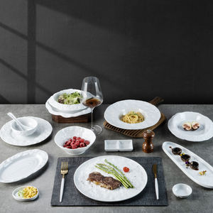 YAYU, Estilo Vintage, porcelana, forma de piedra, catering blanco, ensalada de sopa, plato hondo, tazón poco profundo, platos japoneses de cerámica - Product Image 6