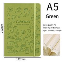 Cuaderno de Diario A5 para Estudiantes, Bonito y con Diseño de Dibujos Animados, con Banda Elástica, Cuaderno de Bocetos
