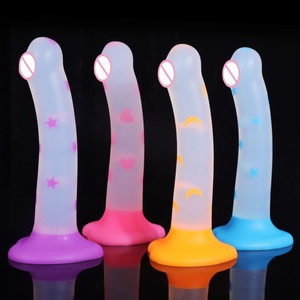 Nouveau Dildo en TPE Transparent avec Ventouse, Plug Anal, Dispositif de Masturbation, Dildo Transparent Confetti, Meilleurs Jouets Sexuels pour Femmes - Product Image 1
