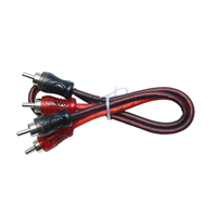 Câble RCA pour accessoires d'enceintes audio de voiture, 9 pieds, haute qualité, couleur transparente mate, prix de gros