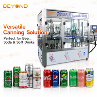 Ligne complète de mise en bouteille 2-en-1 : Système intégré de remplissage isobare et de sertissage pour boissons gazeuses