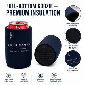 Porte-gobelet isotherme en néoprène avec base pour canettes de 12 oz – Cadeau promotionnel personnalisable par sublimation, durable, pour boissons froides - Product Image 2