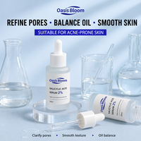 Sérum à la mucine d'escargot OEM, sérum pour le visage bio vegan éclaircissant, sérum à l'acide kojique, vitamine B5, acide salicylique pour éliminer l'acné et les pores