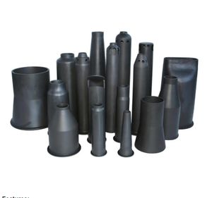 Boquilla de quemador de cerámica de carburo de silicio refractario Boquilla SiSiC Boquilla RBSiC - Product Image 1