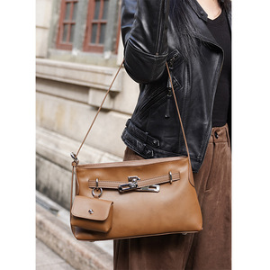 Bolso de Mano Exquisito de Diseño Novedoso para Primavera 2026, Bolso Bandolera Casual de Cuero de Alta Calidad para Mujer con Cierre de Cremallera y Hebilla para Uso Diario - Product Image 2