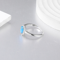 Bague en argent sterling 925 originale minimaliste faite à la main XYOP, opale, artisanat exquis, beauté intemporelle