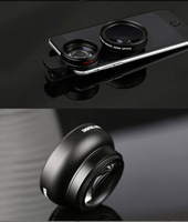 Objectif Professionnel Universel HD pour Smartphone 37MM 0.45X 49UV Grand Angle + Macro Deux en Un pour Photographie de Tourisme et de Fleurs