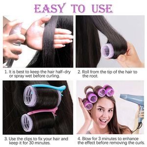 Juego de Rulos para el Cabello sin Calor, Personalizados, al por Mayor, Herramientas de Peluquería DIY, Rulos Autoadherentes para Mujeres - Product Image 5