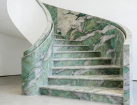 Panneau en marbre vert Potagonia de luxe brésilien, design moderne élégant, pierre naturelle pour l'intérieur, pour table, mur de fond, sol