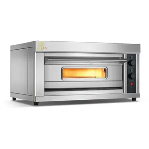 Truk Makanan cupcake besar guangdong kompor komersial semua dalam satu dengan Harga pizza batu gas india oven deck oven