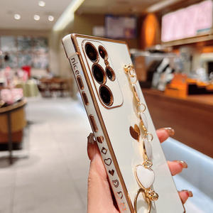 Bracciale da polso Love Heart custodia per telefono per Samsung S25 Ultra S24 S23 S22 S21 A56 A14 A52 <span class=keywords><strong>A53</strong></span> <span class=keywords><strong>Cover</strong></span> posteriore antiurto - Product Image 5