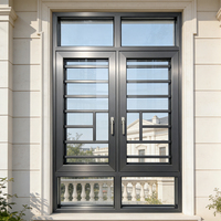 Ventana de Aluminio con Rotura de Puente Térmico, Aislante Acústico y Térmico, Resistente, con Vidrio Low-E para Villa, Precio de Fábrica